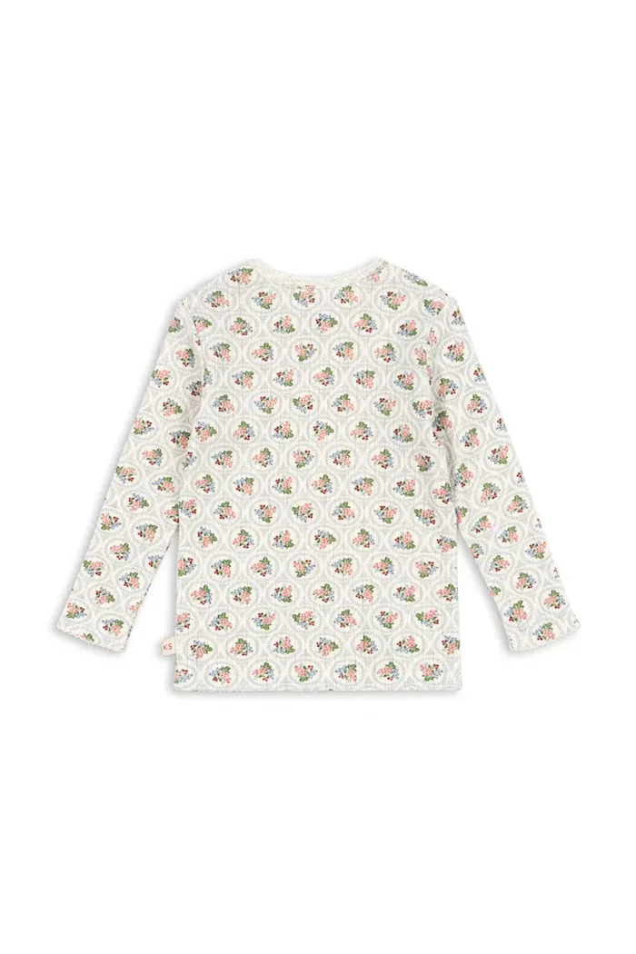 Konges Sløjd Памучна блуза с дълги ръкави MINNIE BLOUSE GOTS в бежово KS104372