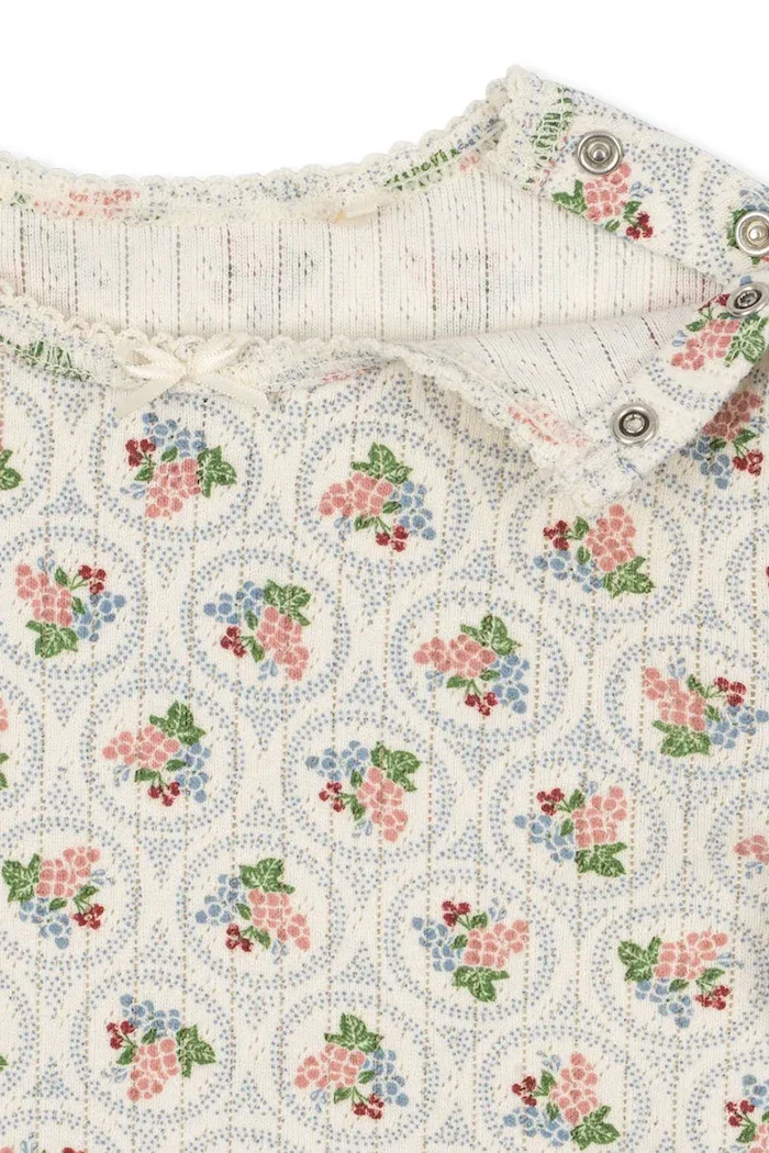 Konges Sløjd Памучна блуза с дълги ръкави MINNIE BLOUSE GOTS в бежово KS104372