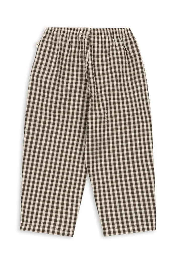 Konges Sløjd панталон за деца от памук KIM PANTS GOTS кафяв със стандартна талия KS106067