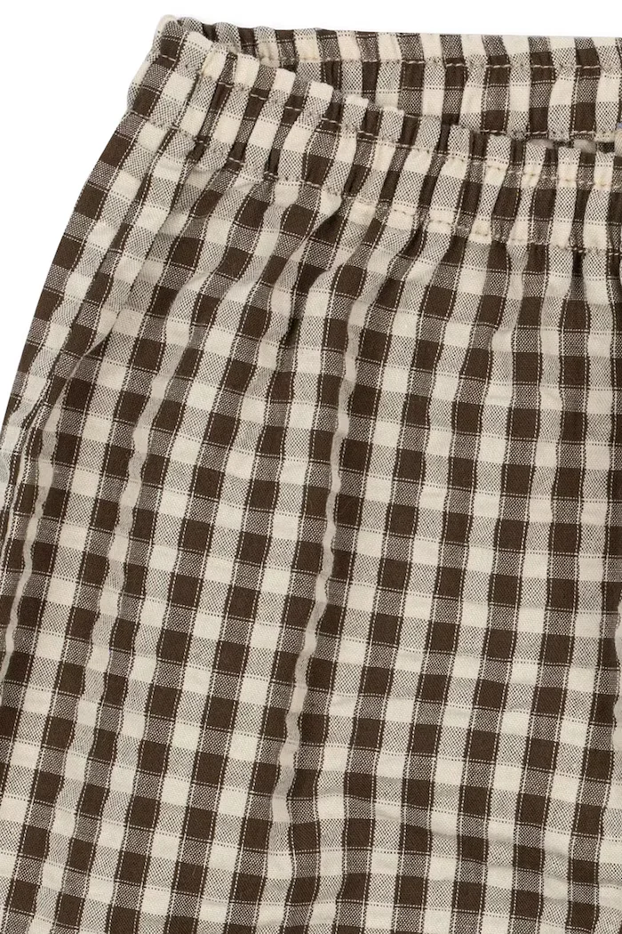 Konges Sløjd панталон за деца от памук KIM PANTS GOTS кафяв със стандартна талия KS106067