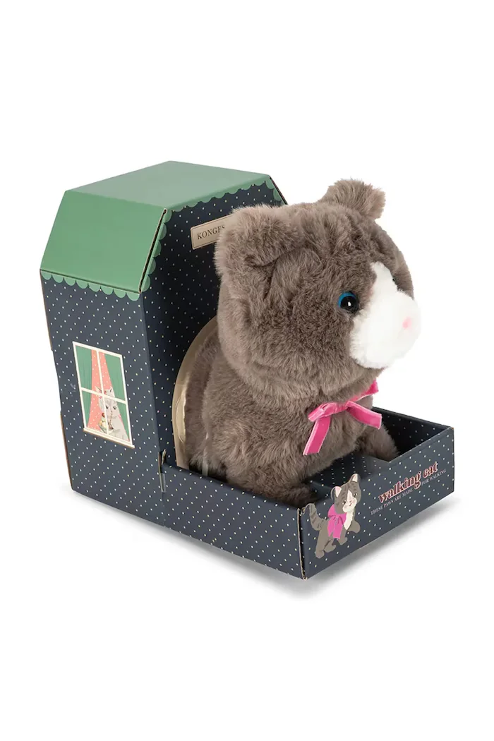 Konges Sløjd Плюшена играчка за деца WALKING CAT кафява KS106327