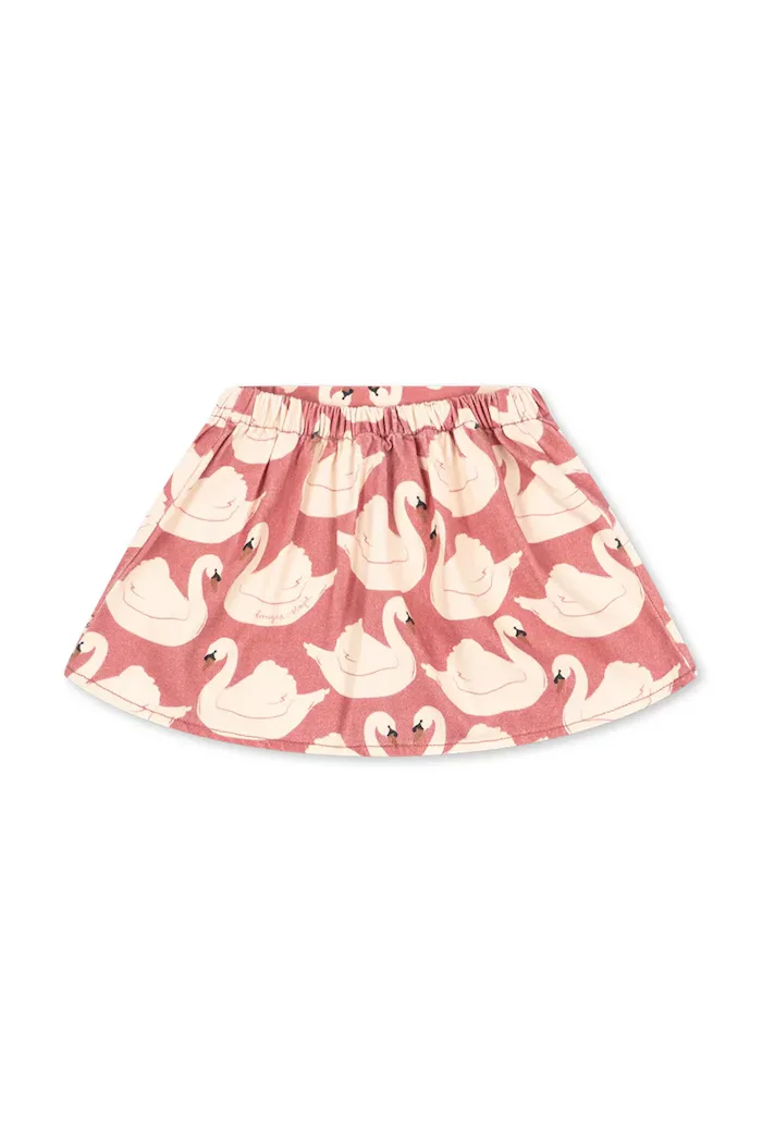 Konges Sløjd пола от памук MAGOT SKIRT GOTS розова с животински принт KS106139