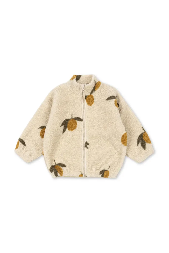 Konges Sløjd поларен суичър за деца JODY TEDDY JACKET GRS бежов KS103479