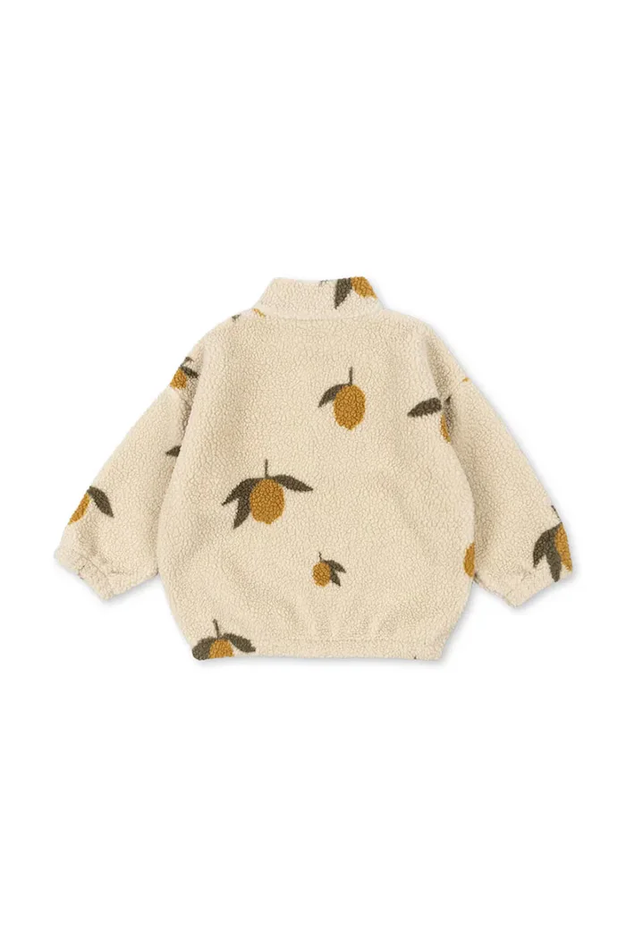 Konges Sløjd поларен суичър за деца JODY TEDDY JACKET GRS бежов KS103479