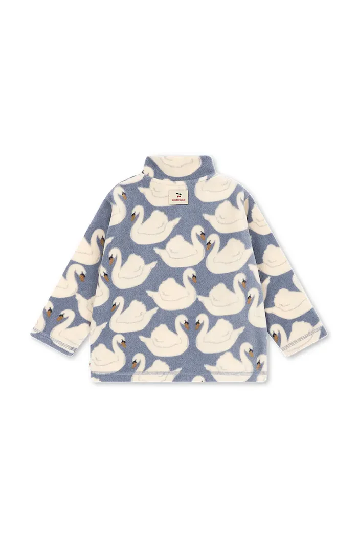 Konges Sløjd поларен суичър за деца TAVI FLEECE SWEATSHIRT GRS син KS105774