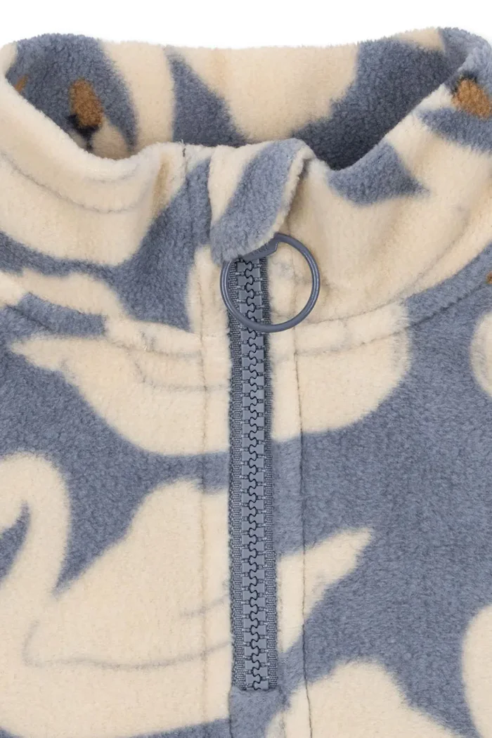 Konges Sløjd поларен суичър за деца TAVI FLEECE SWEATSHIRT GRS син KS105774