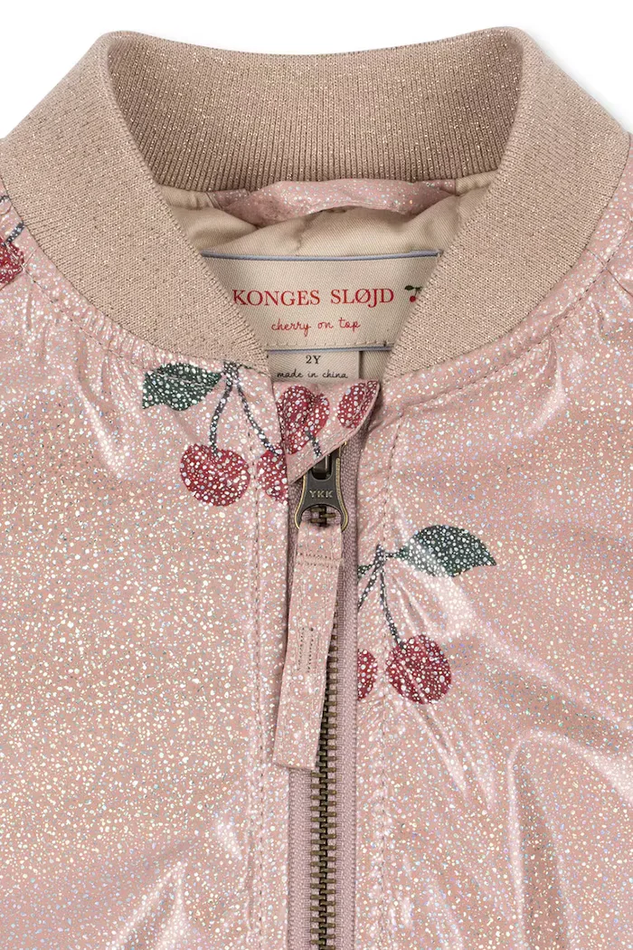 Konges Sløjd преходно яке за деца JUNO SPARKLE BOMBER JACKET розово KS107627