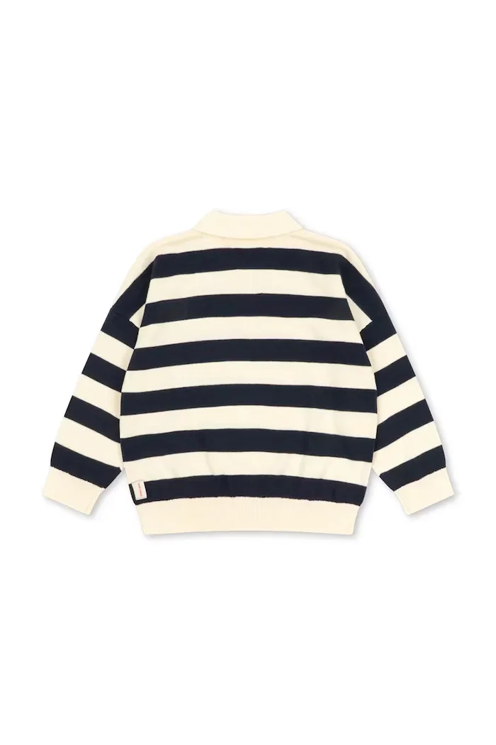 Konges Sløjd пуловер за деца MANIS KNIT POLO тъмносин KS106144