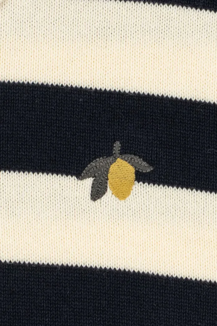 Konges Sløjd пуловер за деца MANIS KNIT POLO тъмносин KS106144
