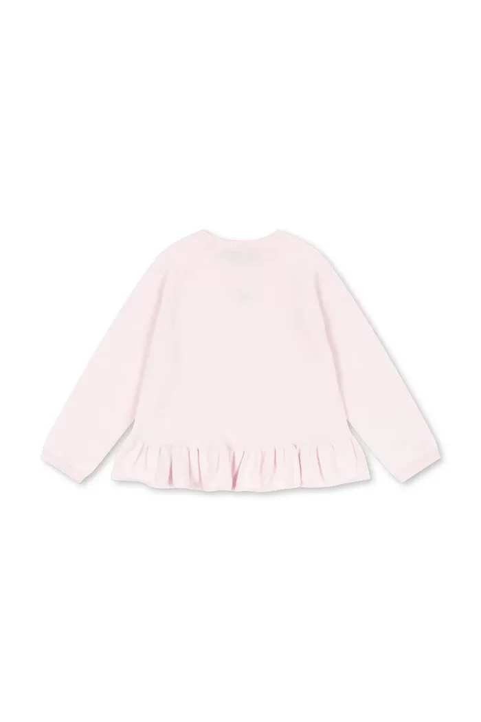 Konges Sløjd пуловер за деца от памук CATHY SWEATER розов KS105938