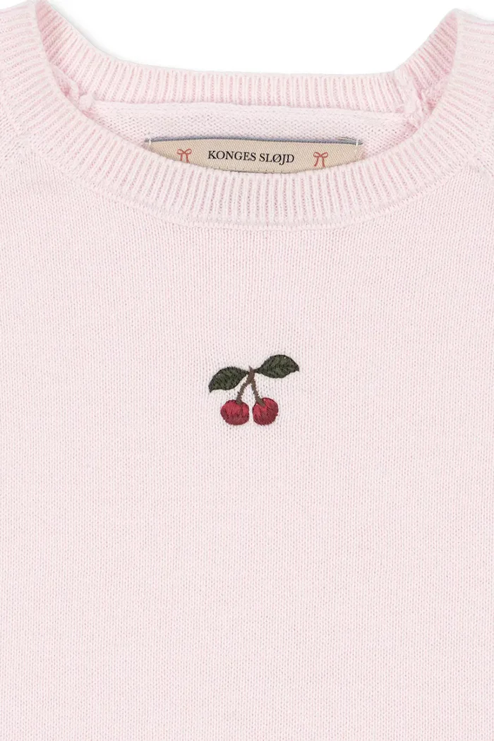 Konges Sløjd пуловер за деца от памук CATHY SWEATER розов KS105938