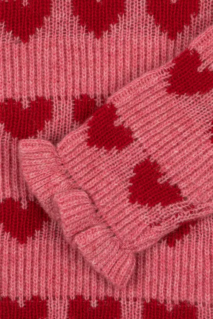 Konges Sløjd пуловер за деца с вълна LAULA SWEATER розов KS106516