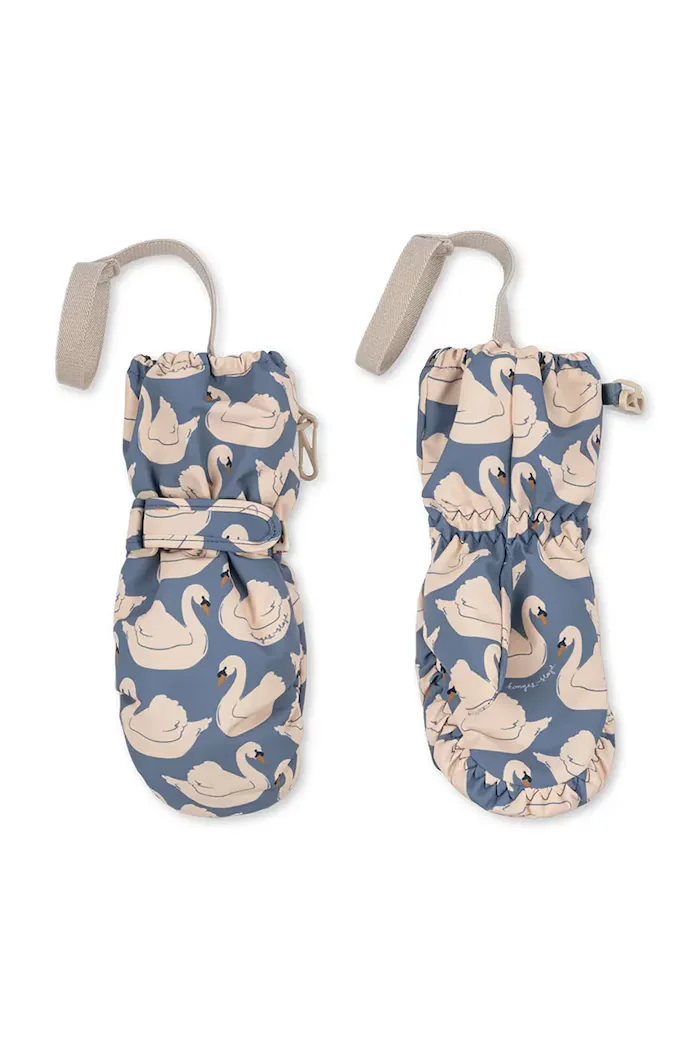 Konges Sløjd ръкавици за деца NOHR SNOW MITTENS PRINT сини KS105747