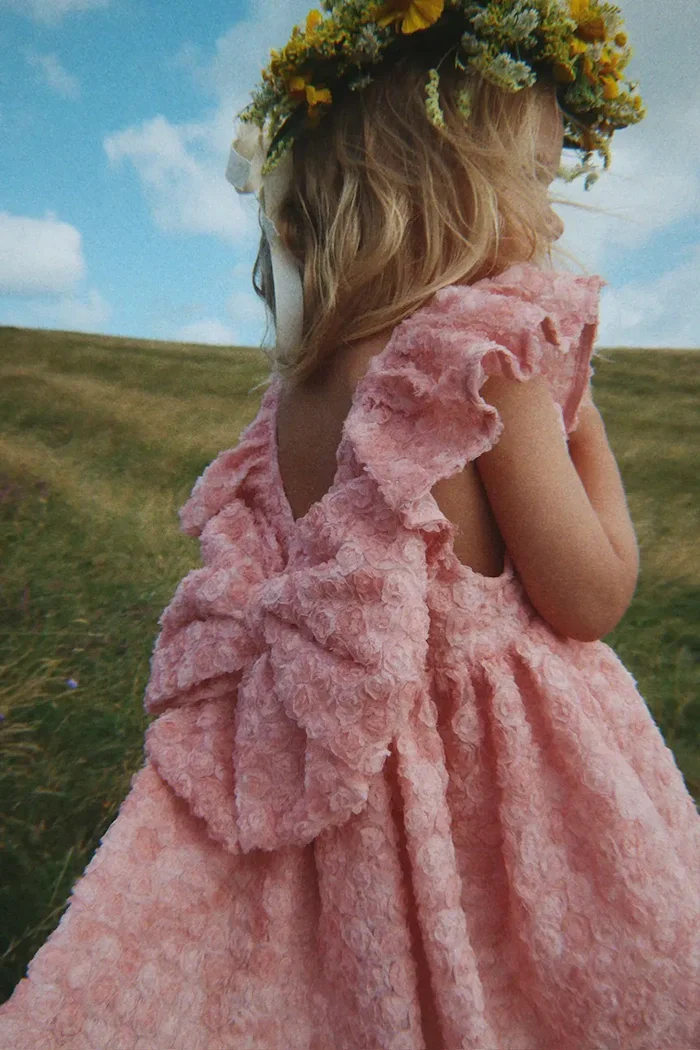 Konges Sløjd рокля ALLY FLOWER DRESS розова на цветя KS105624