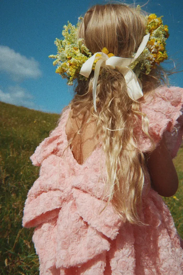 Konges Sløjd рокля ALLY FLOWER DRESS розова на цветя KS105624