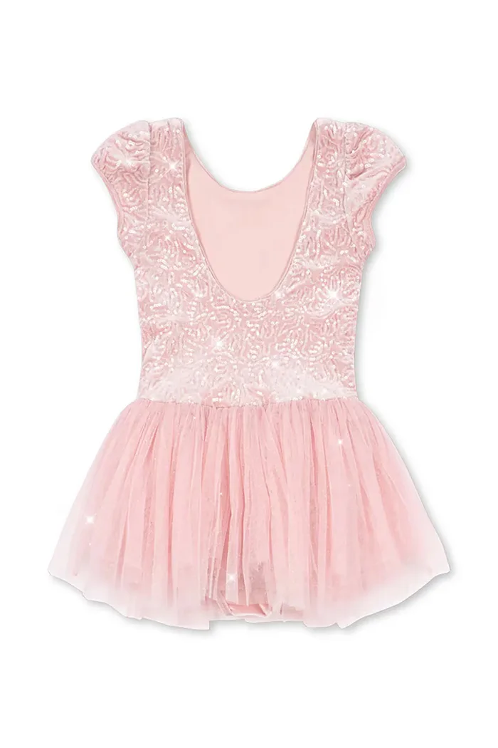 Konges Sløjd рокля BALLERINA DRESS розова с ажурни вложки KS107390