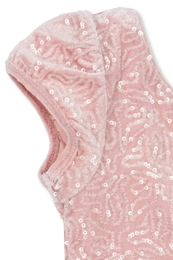 Konges Sløjd рокля BALLERINA DRESS розова с ажурни вложки KS107390
