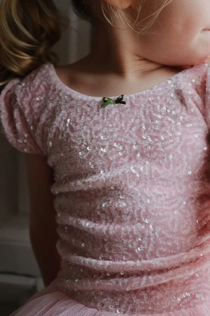 Konges Sløjd рокля BALLERINA DRESS розова с ажурни вложки KS107390