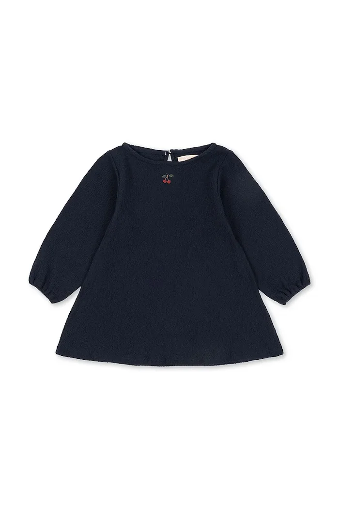 Konges Sløjd рокля с памук ROMY DRESS тъмносиня KS104418