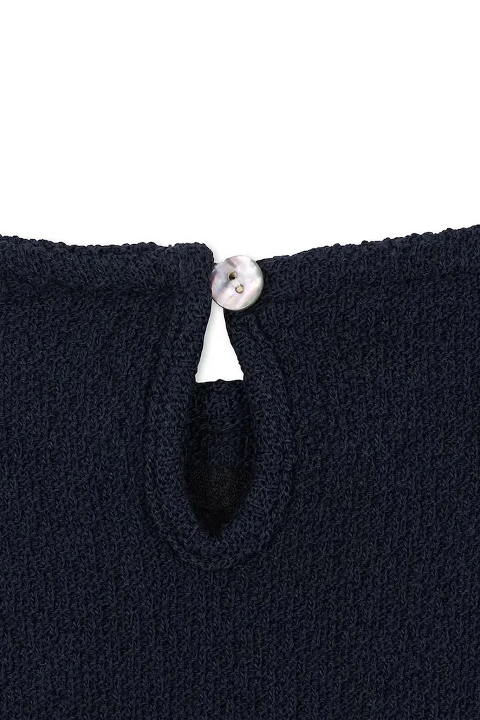 Konges Sløjd рокля с памук ROMY DRESS тъмносиня KS104418