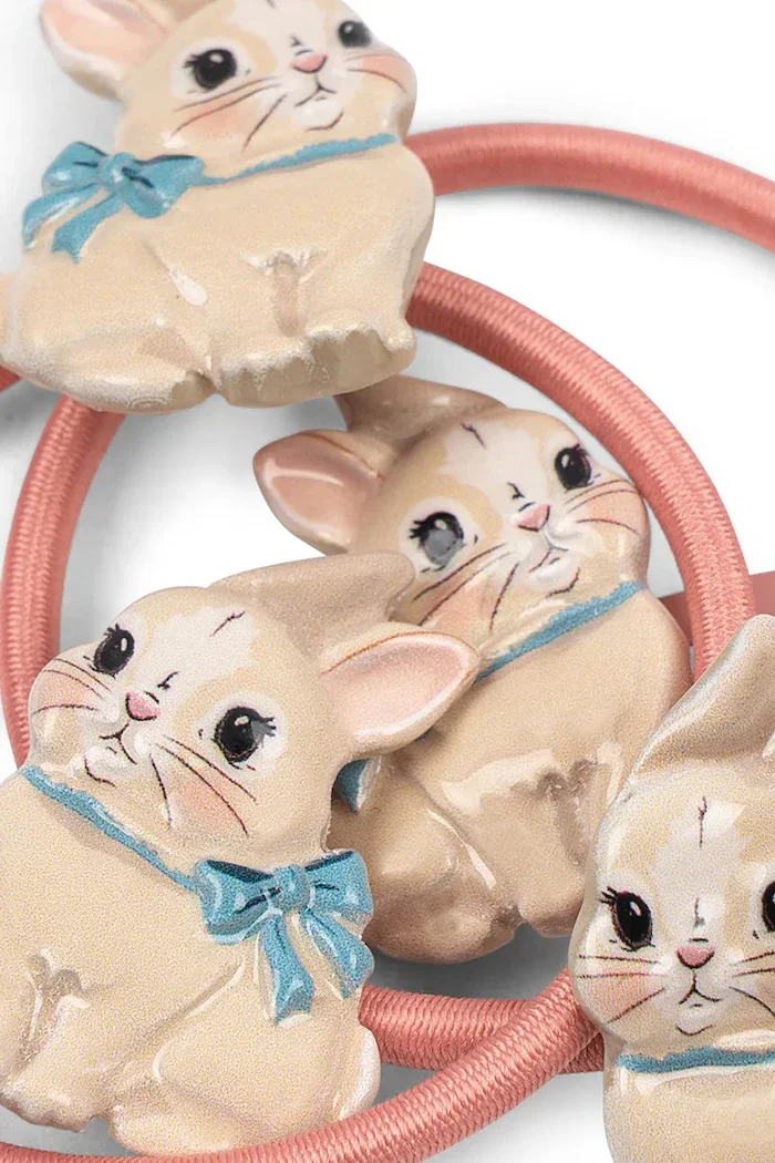 Konges Sløjd щипка и ластик за коса за деца BUNNY HAIR ACCESSORIES KS106402