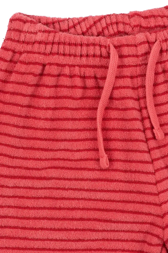 Konges Sløjd спортен панталон за деца от памук ITTY SWEAT PANTS GOTS розов със стандартна талия KS106044