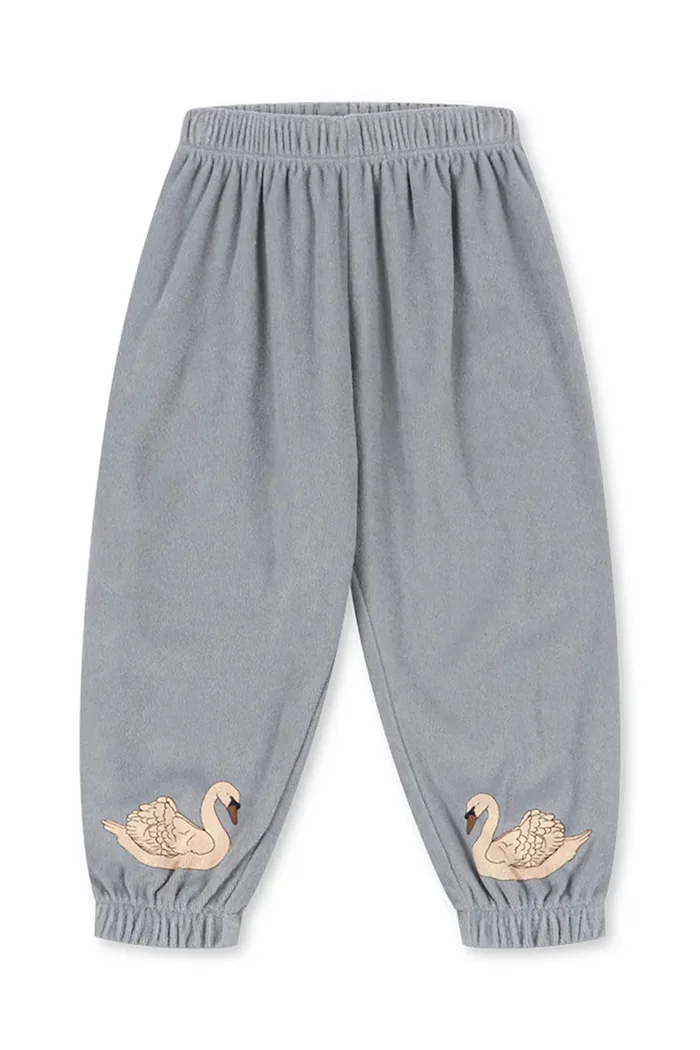 Konges Sløjd спортен панталон за деца с памук ITTY SWEATPANTS GOTS син със стандартна талия KS107614