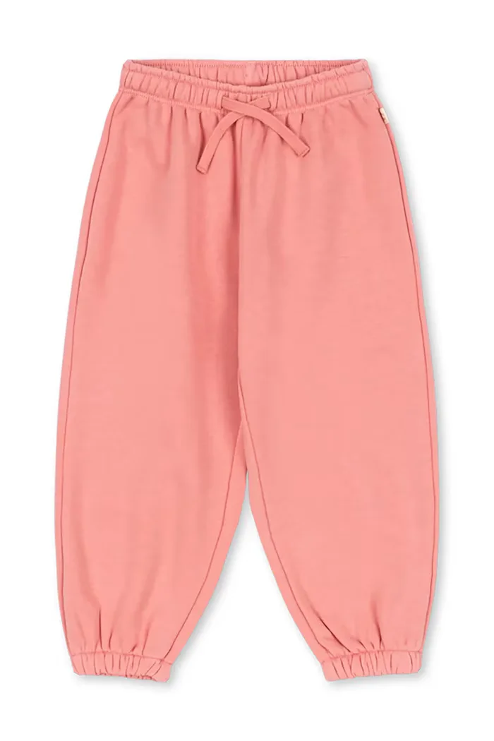 Konges Sløjd спортен панталон за деца с памук LOU SWEAT PANTS GOTS розов със стандартна талия KS106106