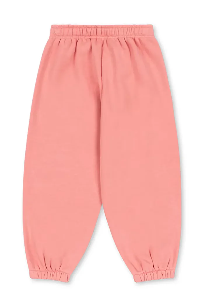 Konges Sløjd спортен панталон за деца с памук LOU SWEAT PANTS GOTS розов със стандартна талия KS106106