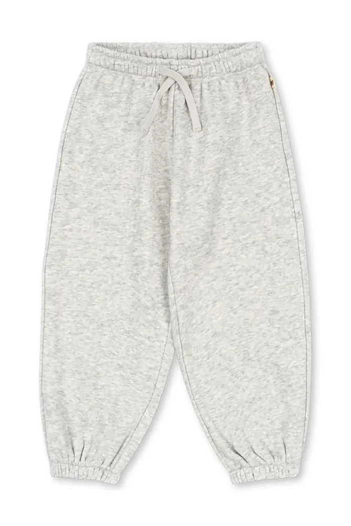 Konges Sløjd спортен панталон за деца с памук LOU SWEAT PANTS GOTS сив със стандартна талия KS106106