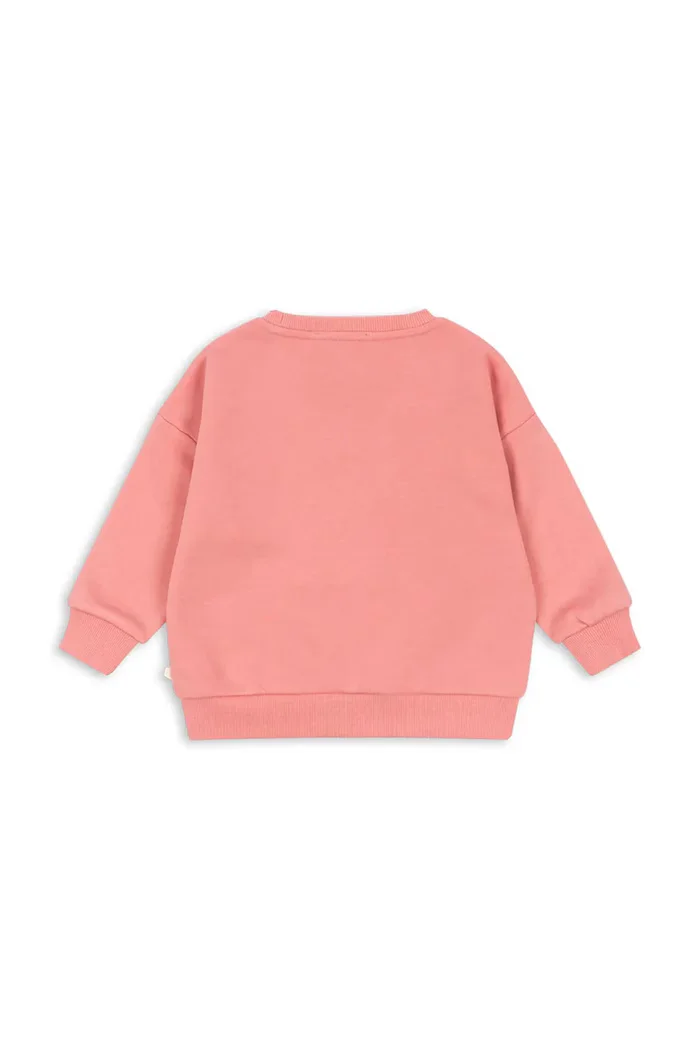 Konges Sløjd суичър за деца с памук LOU SEQUIN SWEAT SHIRT GOTS розов KS106104