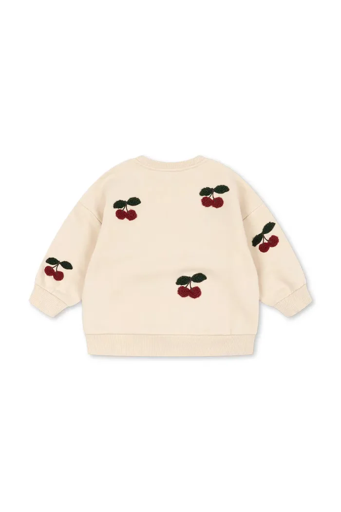 Konges Sløjd суичър за деца с памук LOU SWEAT SHIRT OCS бежов KS107618