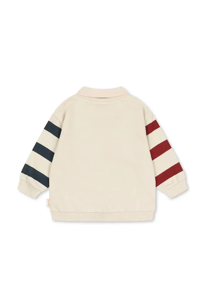Konges Sløjd суичър за деца с памук SPOTTY SWEAT SHIRT GOTS бял KS106253
