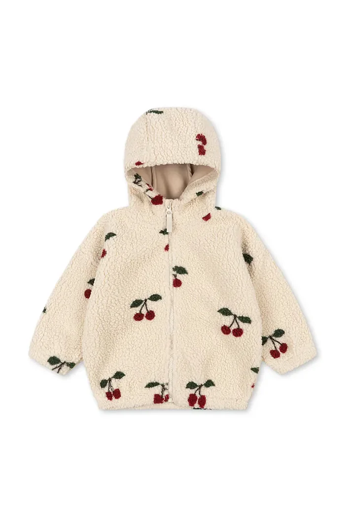 Konges Sløjd яке за деца JODY TEDDY HOODIE GRS бежово KS106048