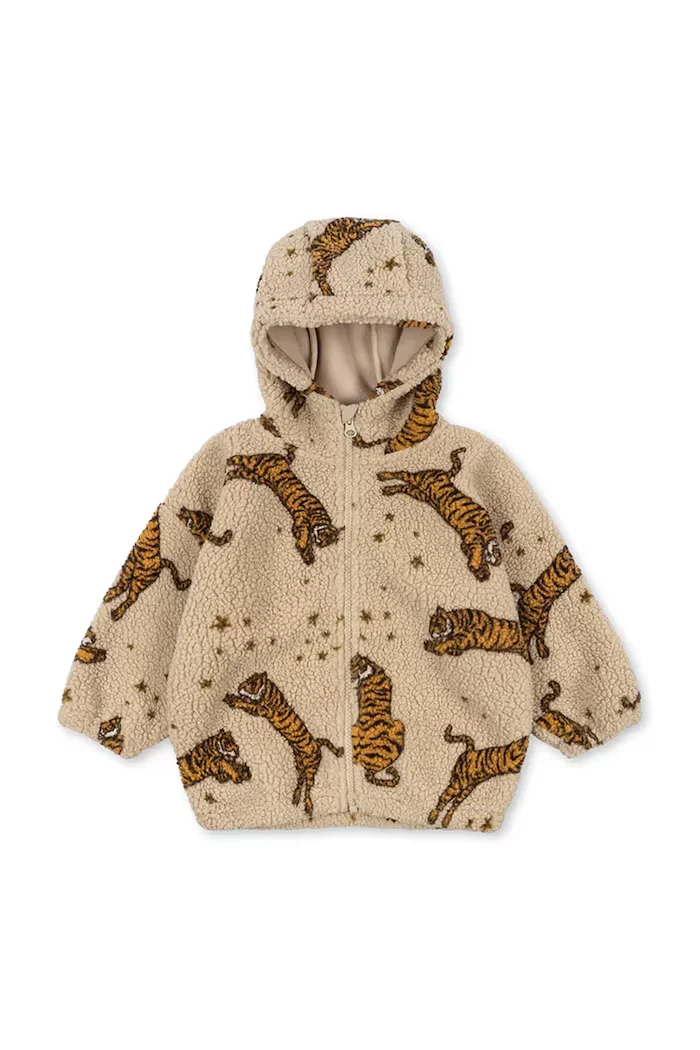 Konges Sløjd яке за деца JODY TEDDY HOODIE GRS кафяво KS106048