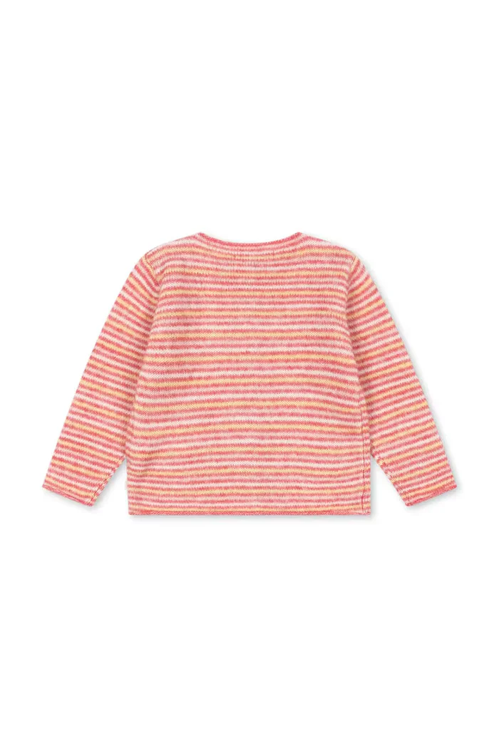 Konges Sløjd жилетка за деца с вълна PIPO CARDIGAN розова KS106197