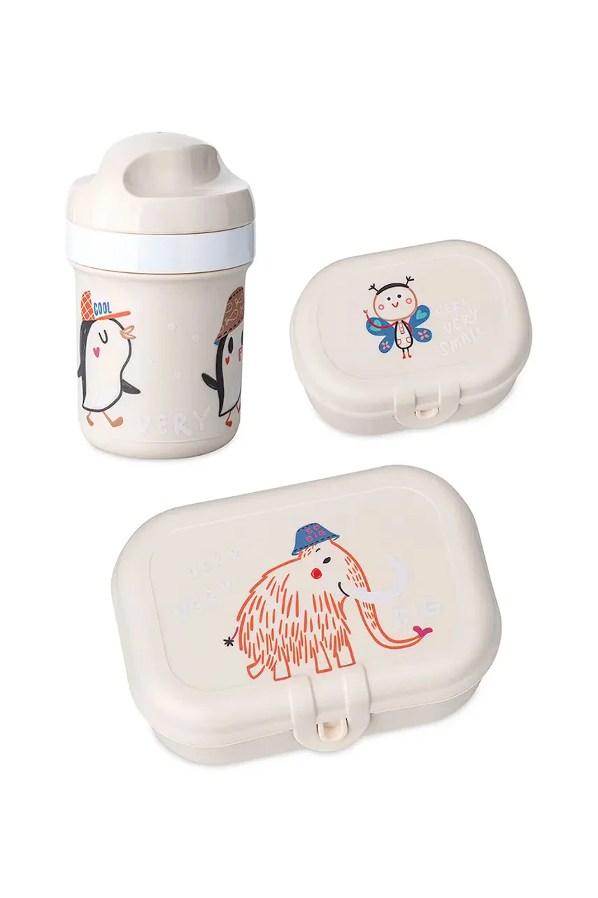 Koziol Детски кутии за обяд с бутилка вода Ver Very To Go 200 ml (3 броя)