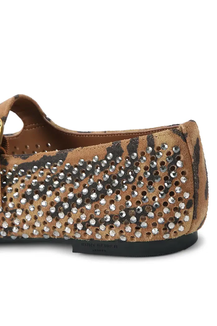 Kurt Geiger London балеринки от велур Mayfair Ballet Flat кафяви 2656346209