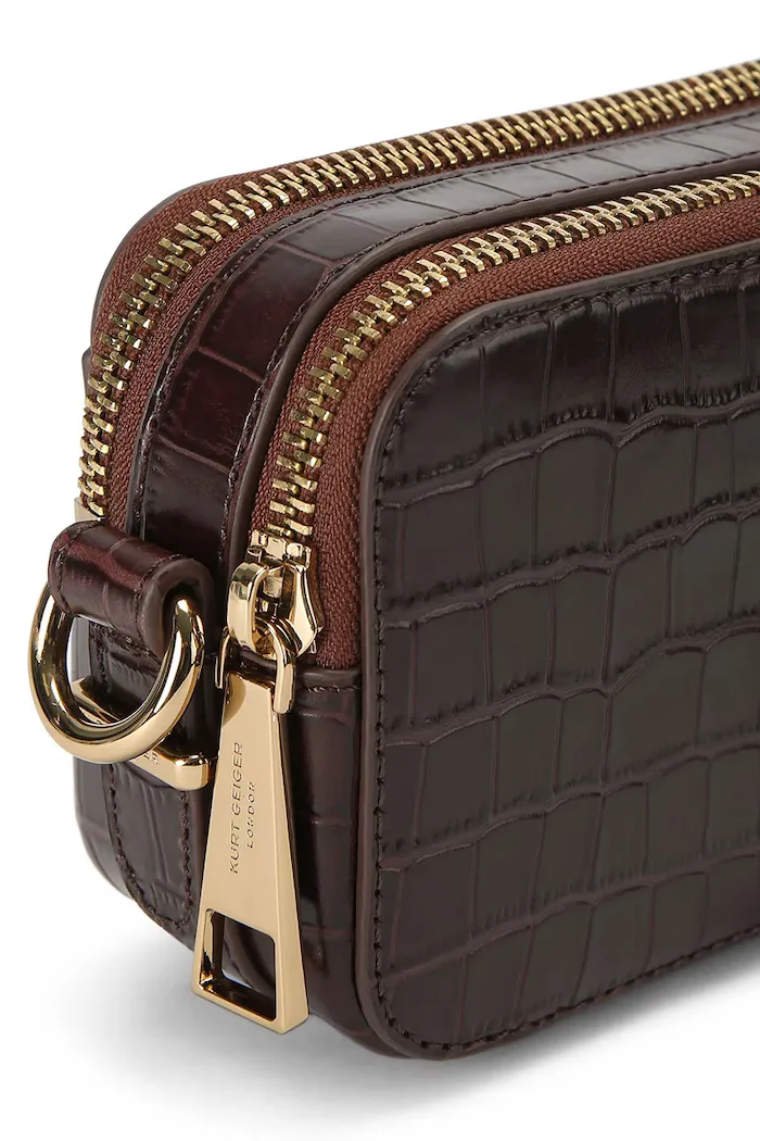 Kurt Geiger London чанта crossbody дамска KENSINGTON кафява 5389130419