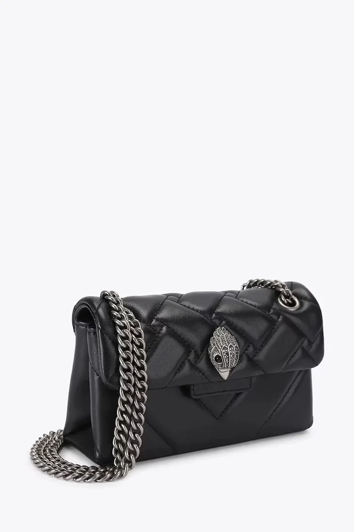 Kurt Geiger London чанта crossbody дамска от кожа KENSINGTON черна 5580900109