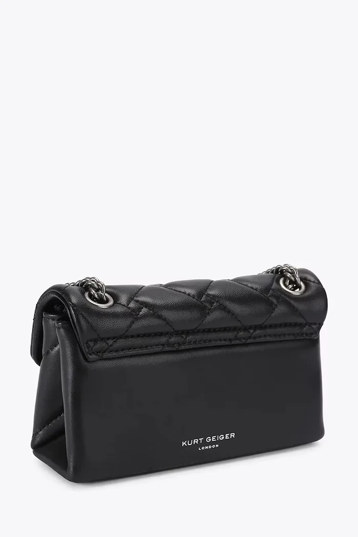 Kurt Geiger London чанта crossbody дамска от кожа KENSINGTON черна 5580900109