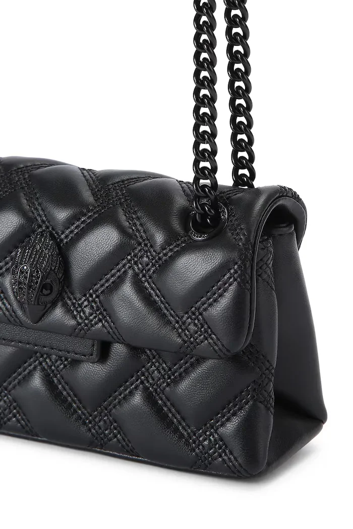Kurt Geiger London чанта crossbody дамска от кожа KENSINGTON черна 5580900109