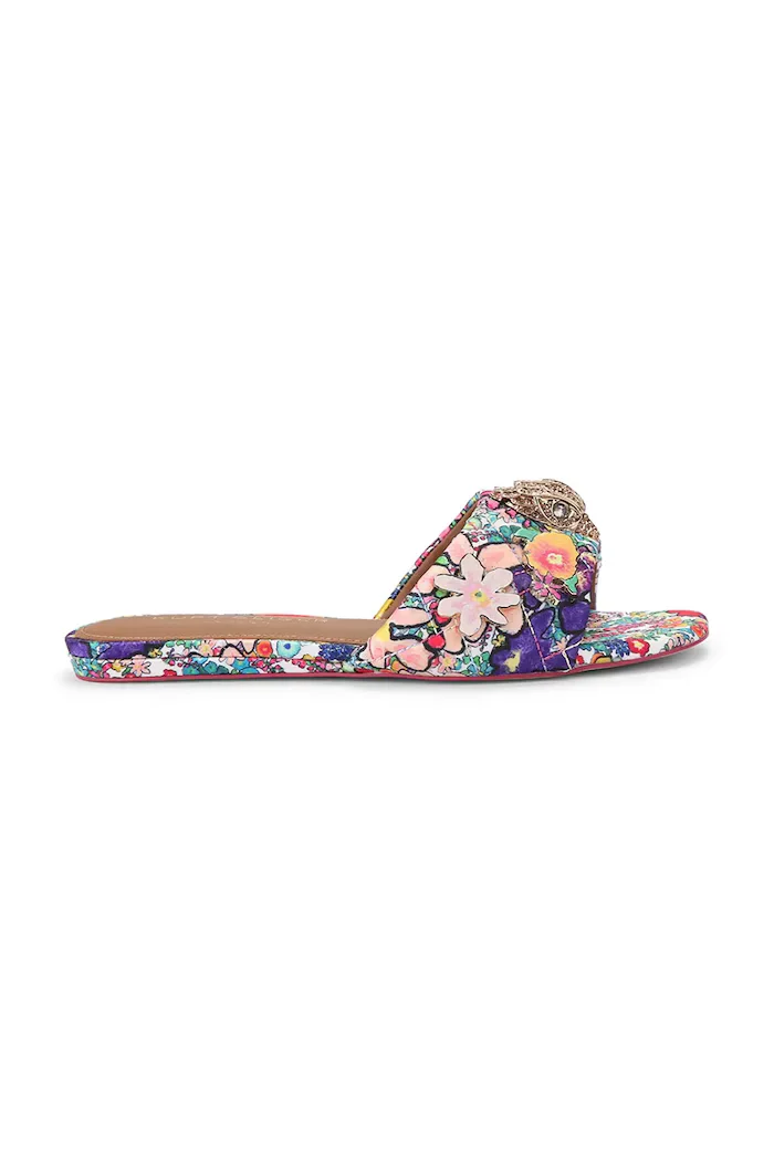 Kurt Geiger London чехли с равна подметка дамски Kensington Flat Sandal многоцветни 8496119689