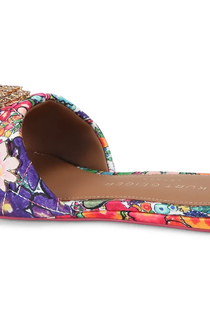 Kurt Geiger London чехли с равна подметка дамски Kensington Flat Sandal многоцветни 8496119689