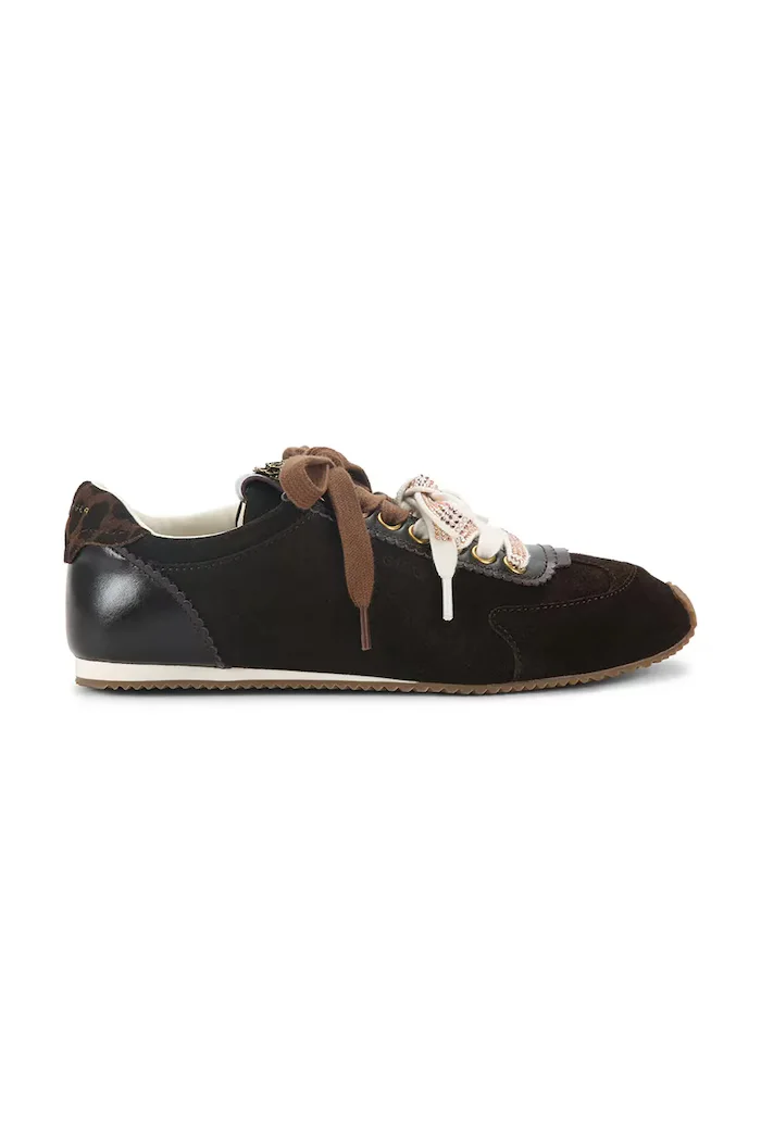 Kurt Geiger London Islington Sneaker маратонки дамски от велур черни 4396039029