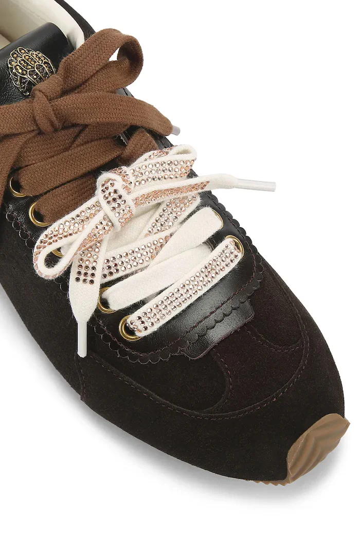 Kurt Geiger London Islington Sneaker маратонки дамски от велур черни 4396039029