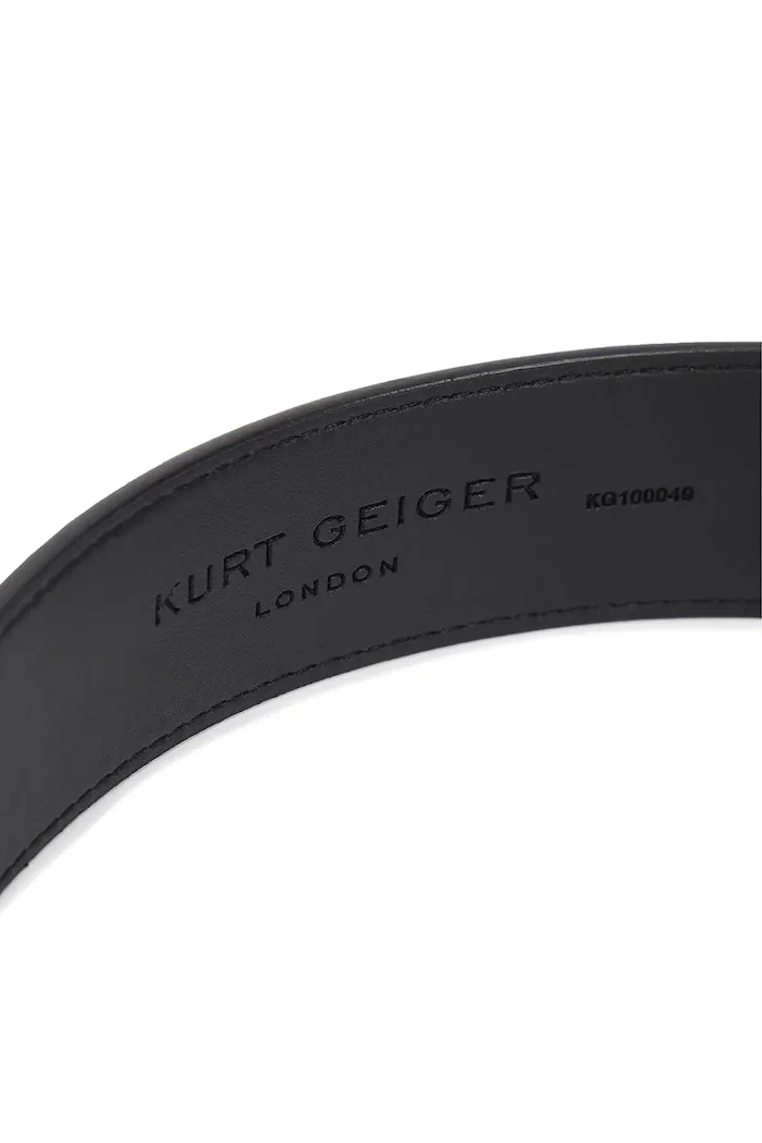Kurt Geiger London Кожен колан Shoreditch в черно 5410900309