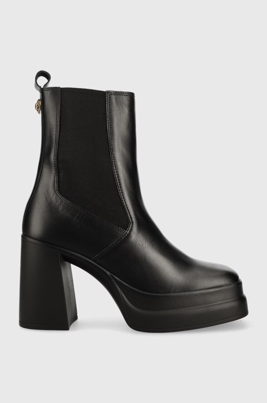 Kurt Geiger London Кожени боти челси Stomp Heeled Chelsea