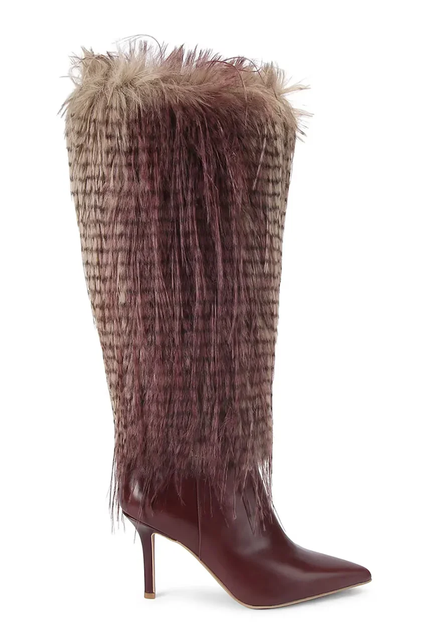 Kurt Geiger London Кожени ботуши Kensington Knee Boot 85