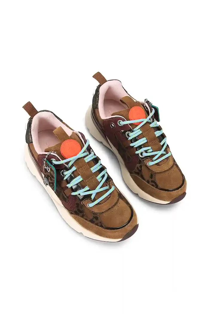 Kurt Geiger London Кожени маратонки Kurt Runner в кафяво 5064339619